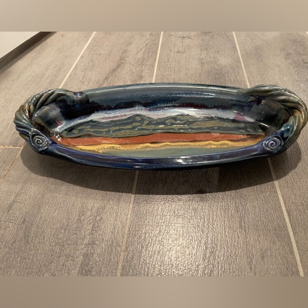 Hand crafted bread tray.